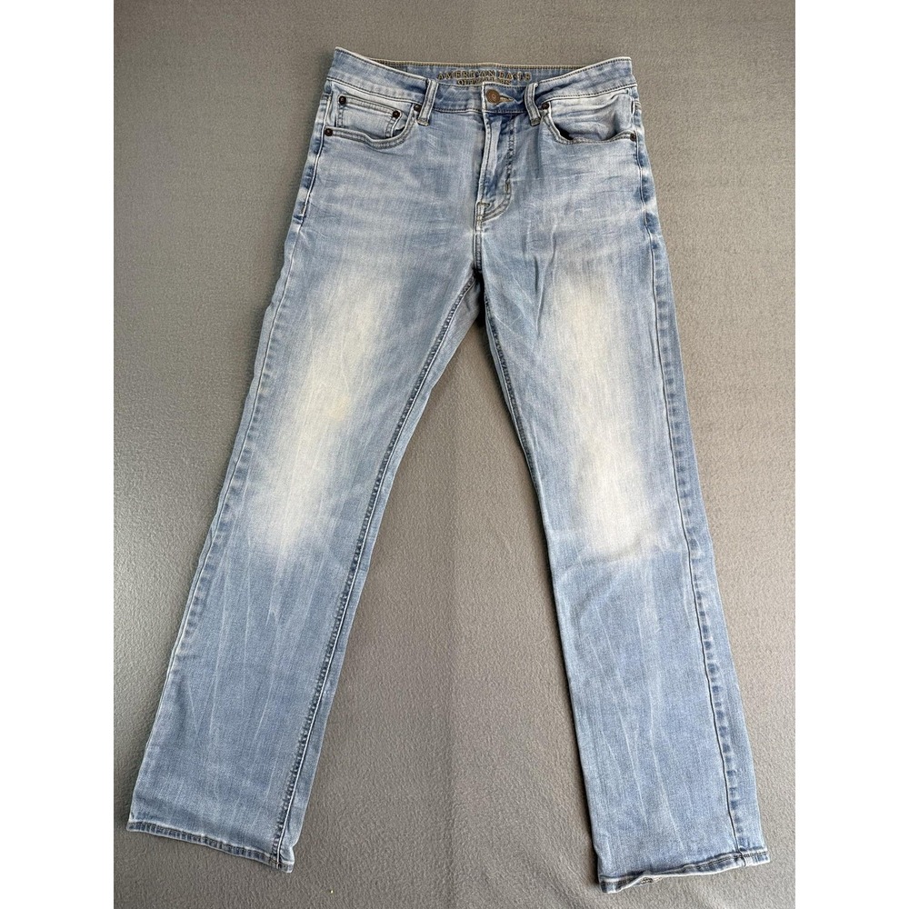 American Eagle Original Boot Jeans Mens 31x32 Light Blue Bootcut Active Flex